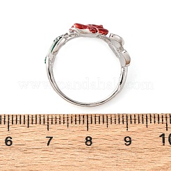 Кольца-манжеты из цинкового сплава с эмалью для женщин&nbsp;RJEW-U058-01P