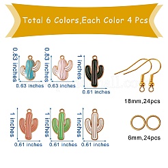 Набор для изготовления сережек с кактусом своими руками&nbsp;DIY-SZ0005-93