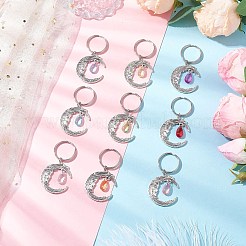 Градиент цвета краска для выпечки прозрачные стеклянные брелки&nbsp;KEYC-JKC01243