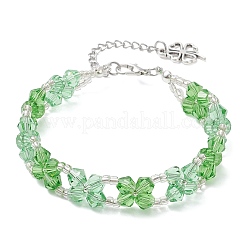 Браслеты из бусин с имитацией австрийского хрусталя 5301 биконус для женщин&nbsp;BJEW-JB12735