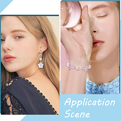 Прозрачные стеклянные бусины смешанного стиля&nbsp;GLAA-SC0002-21A