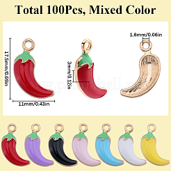 Подвески из эмали из сплава с покрытием 100 шт.&nbsp;FIND-SC0010-85