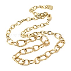 Латунные ожерелья-цепочки в форме капель&nbsp;NJEW-L013-14G