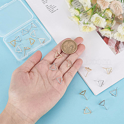 20 шт. 2-х цветная латунная фурнитура для сережек-гвоздиков&nbsp;KK-BC0008-33