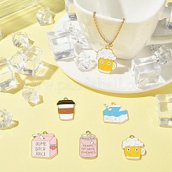 20шт 5 стиля подвески из сплава с эмалью&nbsp;ENAM-CJ0005-04