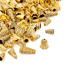 Тибетский стиль сплава шарик крышка&nbsp;PALLOY-TA0001-53