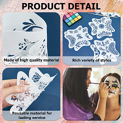 Шаблоны трафаретов для рисования лица из пластика для домашних животных&nbsp;DIY-WH0304-914A