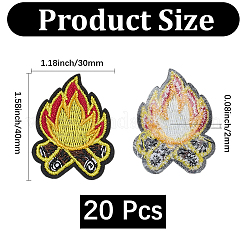 20 шт. полиэстеровые нашивки на одежду&nbsp;PATC-CY0001-40