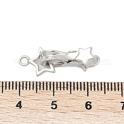 Замки из латуни с микропейвом и прозрачным фианитом&nbsp;KK-U059-01P