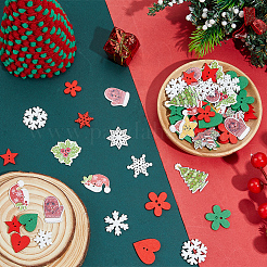 2 пакетик деревянных пуговиц с 2 отверстиями&nbsp;BUTT-SP0001-20