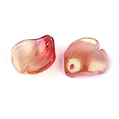 Подвески из прозрачного стекла с лепестками&nbsp;GLAA-T030-05C