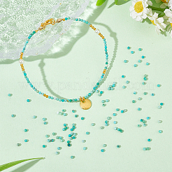 1 нить натуральных бирюзовых бусин из провинции Хубэй&nbsp;G-NB0004-91