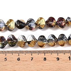 Стеклянные бусины с гальваническим покрытием &nbsp;EGLA-T021-11K