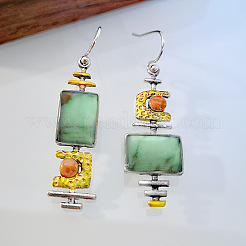 Прямоугольные серьги-подвески из сплава смолы&nbsp;FS-WG2AF93-01