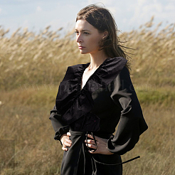 Хлопковая плиссированная кружевная лента&nbsp;OCOR-FG0002-63B-03