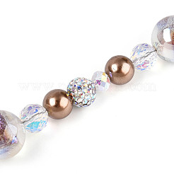 Нити стеклянных и акриловых бусин&nbsp;MAK-T011-06D