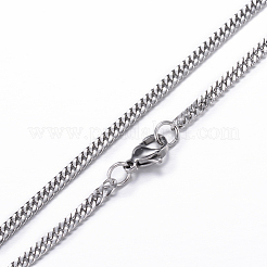 Цепочки панцирного плетения из нержавеющей стали 304&nbsp;LS-NJEW-P147-03P