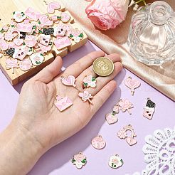 45 шт. 9 стиля подвески из сплава и эмали на тему Дня святого Валентина&nbsp;FIND-CJ0003-74