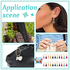 Маркеры для подвесок с кисточками из нейлоновой нити&nbsp;HJEW-AB00492