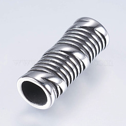 Трубчатые бусины из нержавеющей стали 304&nbsp;STAS-I076-081AS