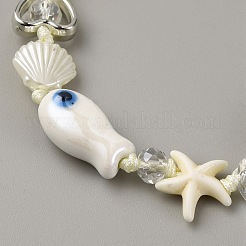 Браслеты из бисера из смолы для женщин&nbsp;BJEW-WH0023-59B