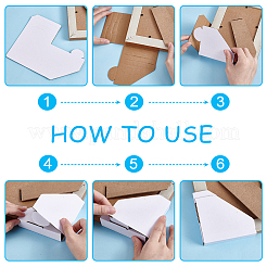 100 шт. складной защитный уголок для фотоальбома из крафт-бумаги&nbsp;FIND-WH0441-02