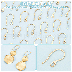 Ионное покрытие (ip) крючки для сережек из нержавеющей стали 304&nbsp;STAS-UN0058-41G