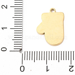 Рождественские подвески из нержавеющей стали 304&nbsp;LS-STAS-D129-11B-G