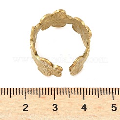 Регулируемые открытые манжеты из нержавеющей стали 304 для женщин&nbsp;RJEW-U060-03B-G