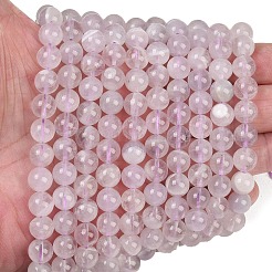 Нити бусин из натурального лавандового аметиста&nbsp;G-Z136-A01-8mm