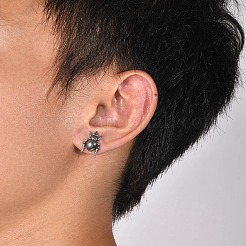 Серьги-гвоздики из нержавеющей стали 304&nbsp;LS-EJEW-K260-03B-AS