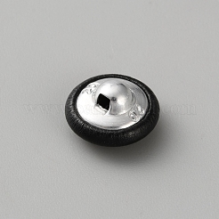 Пуговицы из искусственной кожи с 1 отверстием на ножке&nbsp;BUTT-WH20002-22A-01