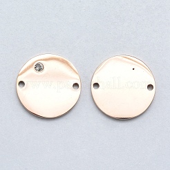 Соединительные элементы из хирургической нержавеющей стали 316 с микропрорезью из прозрачного кубического циркония&nbsp;STAS-J038-23RG