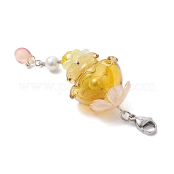 3 шт. подвески из ракушек медуз с жемчугом и стеклом&nbsp;HJEW-TA00436