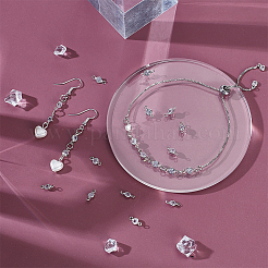 100 шт. латунные подвески-коннекторы с прозрачным кубическим цирконием&nbsp;FIND-UN0007-53