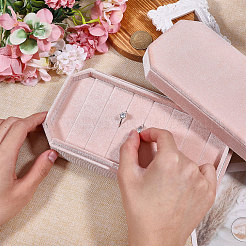 Бархатные коробки-органайзеры с крышкой&nbsp;CON-WH0089-191