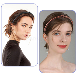 5 шт. 5 цвета искусственная кожа резинки для волос узел для женщин и девочек&nbsp;OHAR-CL0001-01