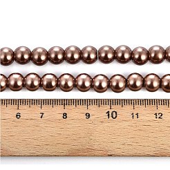 Выпечка окрашены перламутровый стекла жемчужные нити круглый шарик&nbsp;LS-HY-Q330-8mm-30