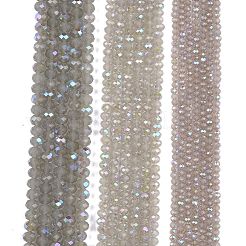 Стеклянные бусины с гальваническим покрытием &nbsp;EGLA-A044-J4mm-L10