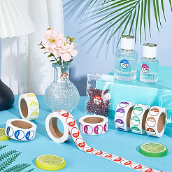 14 рулон 7-х цветных наклеек&nbsp;DIY-PH0032-85