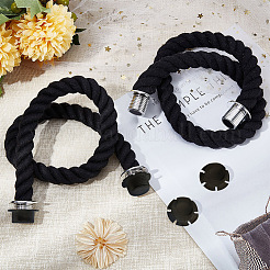 Практичная ручка для сумки из витой хлопковой веревки&nbsp;FIND-WH0116-34B