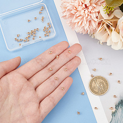 50шт латунные обжимные бусины&nbsp;KK-BC0012-85