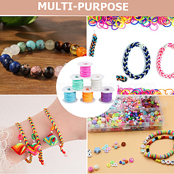 6 рулон 6-х цветных полосок из ПВХ-пластика и ротанга&nbsp;DIY-CY0001-96