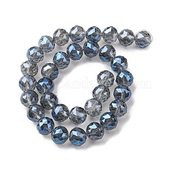 Прозрачные стеклянные бусины гальваническим пряди&nbsp;EGLA-N002-34D-F04