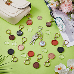 Наборы для изготовления круглых деревянных подвесок своими руками&nbsp;HJEW-FG00031