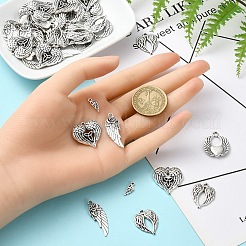 50шт 5 стиля подвески из сплава в тибетском стиле&nbsp;TIBEP-YW0001-85