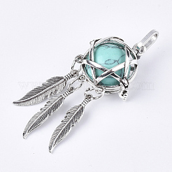 Подвески из сплава с клеткой&nbsp;G-S246-14