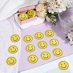 50 шт. аппликации с улыбающимся лицом&nbsp;PATC-ME0001-35