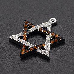 Подвески из сплава со стразами&nbsp;PALLOY-S098-DA012-2