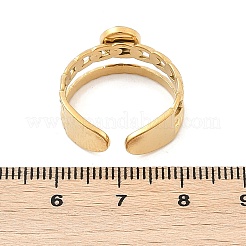 Открытые манжетные кольца из нержавеющей стали 304&nbsp;RJEW-Z078-18G